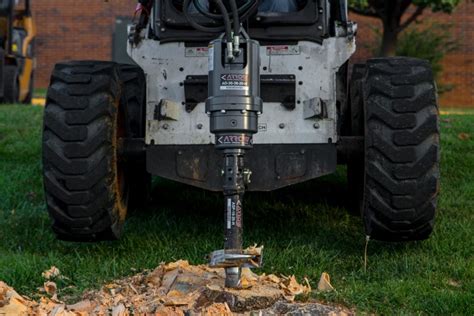 arrow master stump grinder skid steer|auger stump planer for sale.